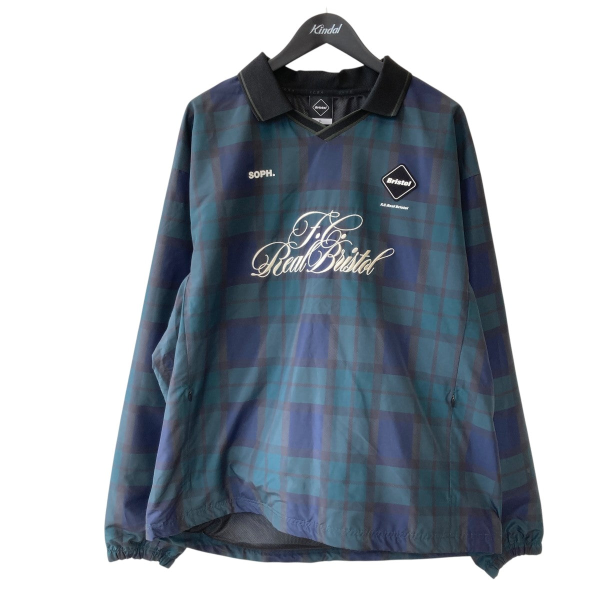 F．C．R．B． PLAID PRACTICE POLO COLLAR PISTEチェックジャケットFCRB-260029 古着・中古-1枚目のアイテム画像