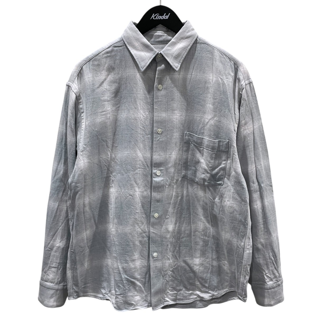 オンブレチェック柄長袖シャツ Ombre Check Shirt 4020700190