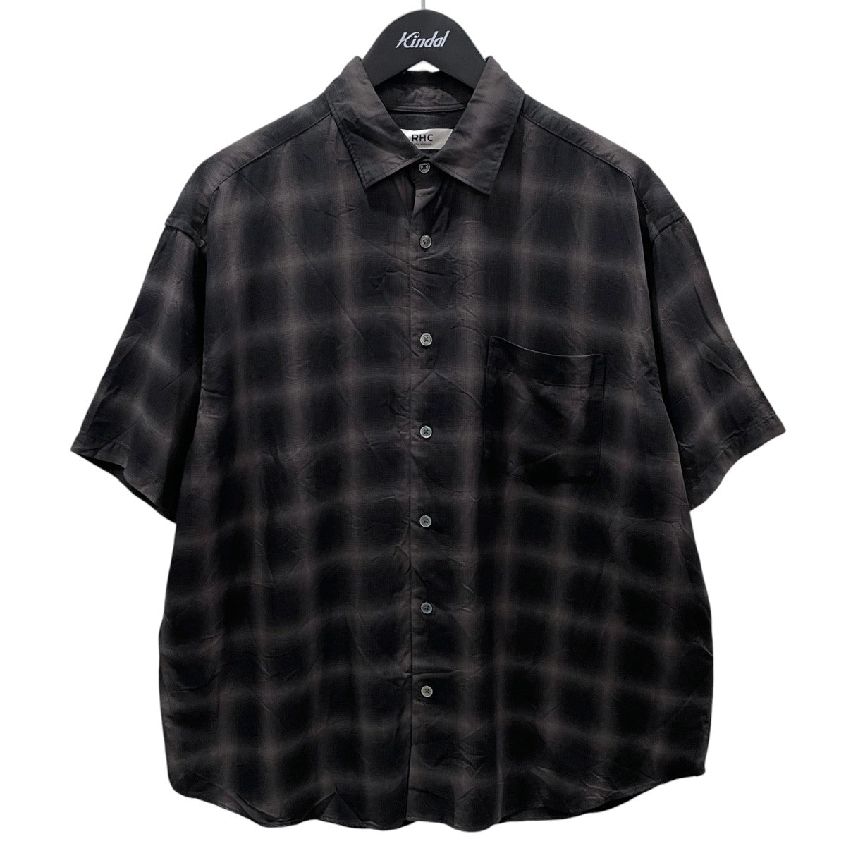 26SS オンブレチェック柄半袖シャツ Tencel Ombre Check Short Sleeve Shirt テンセル オンブレチェック ショートスリーブシャツ 4320700223