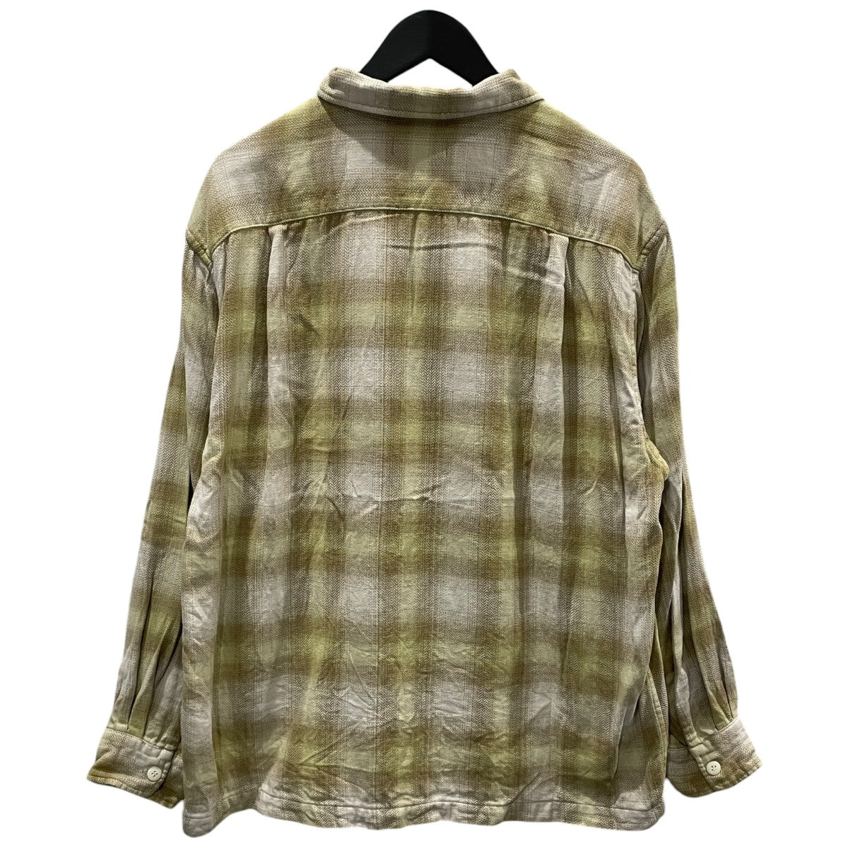 26SS オンブレチェック柄長袖シャツ Herringbone Ombre Check Shirt ヘリンボーン オンブレチェック シャツ 4320700076