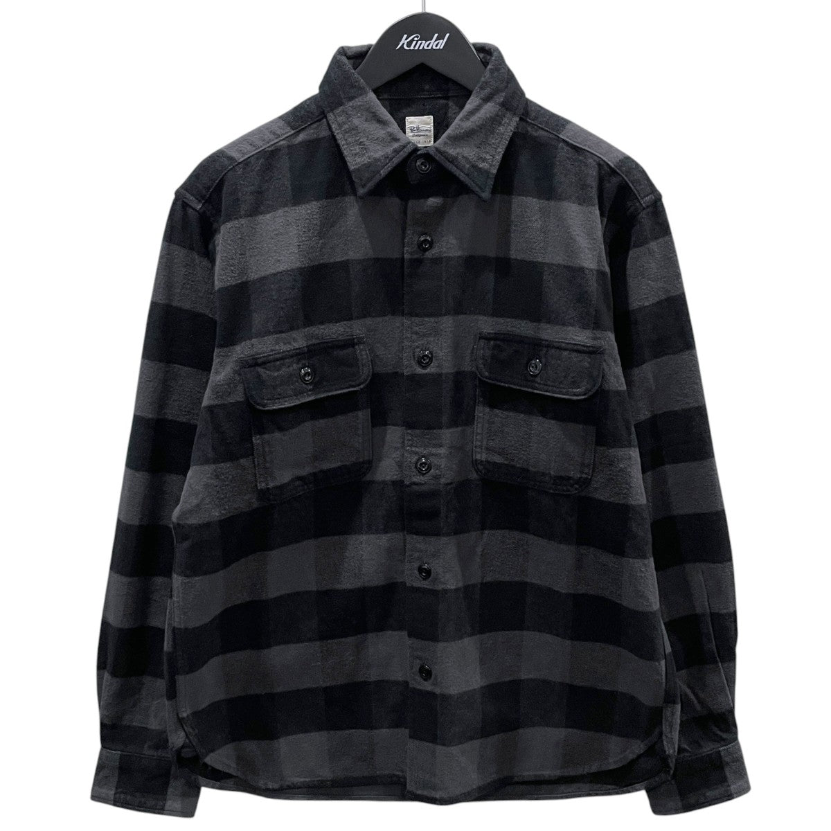 24AW ブロックチェック柄シャツ Heavy Twill Plaid Shirt ヘビーツイル プレイド チェックシャツ 4020700197
