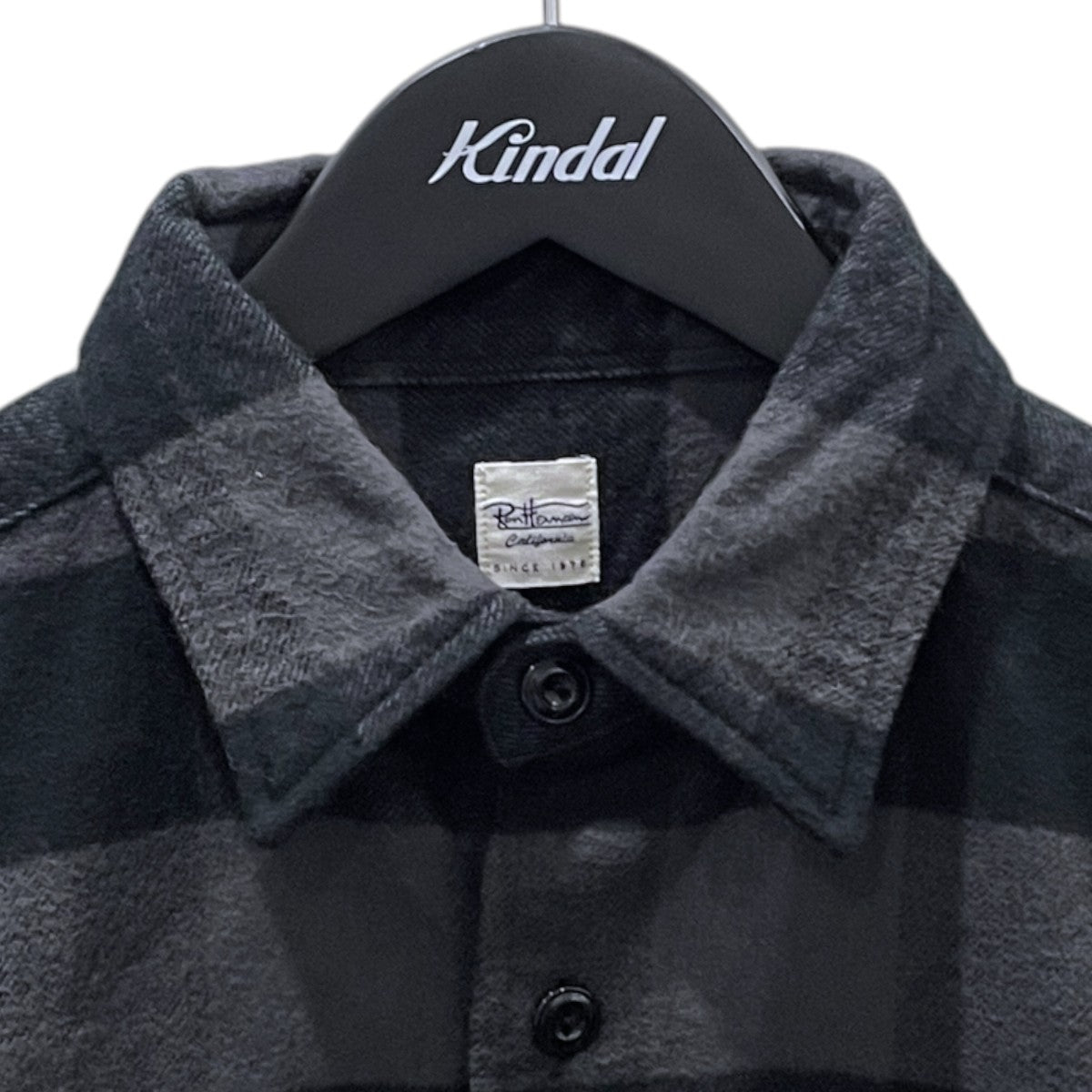 24AW ブロックチェック柄シャツ Heavy Twill Plaid Shirt ヘビーツイル プレイド チェックシャツ 4020700197
