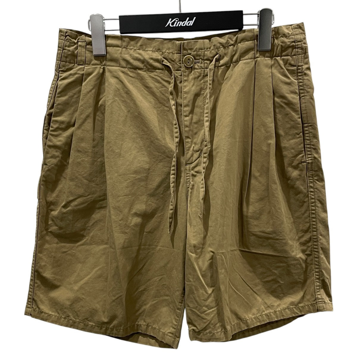 26SS タックハーフパンツ DWELLER EASY SHORTS C／Li TWILL PIGMENT DYE NN-P4833