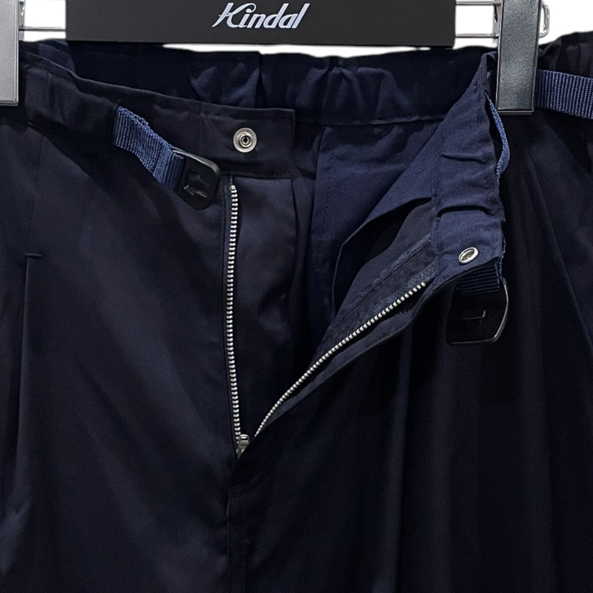 25SS ウェビングベルトパンツ WALKER ST EASY PANTS LORO PIANA 365 MERINO WOOL スラックス NN-P4655