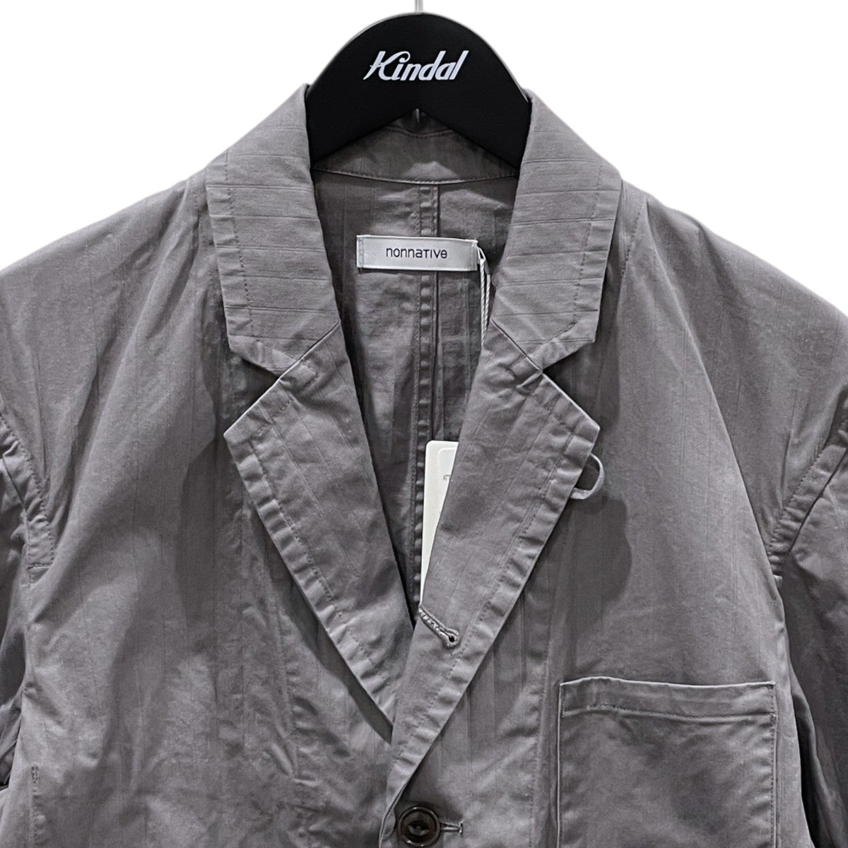 26SS コットンドビーストライプジャケット OFFICER 5B JACKET COTTON DOBBY STRIPE PIGMENT DYE NN-J4807