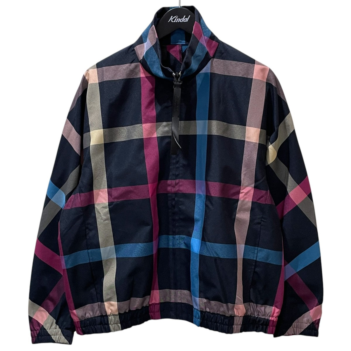 24SS チェック柄ジップアップブルゾン STAND COLLAR BLOUSON スタンドカラーブルゾン 2242-BL06-013