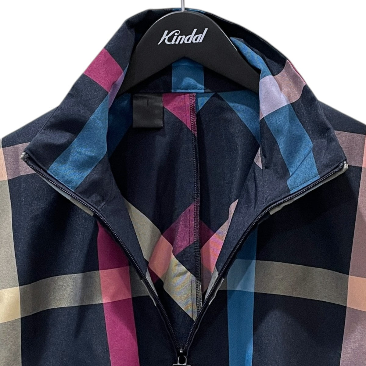 24SS チェック柄ジップアップブルゾン STAND COLLAR BLOUSON スタンドカラーブルゾン 2242-BL06-013