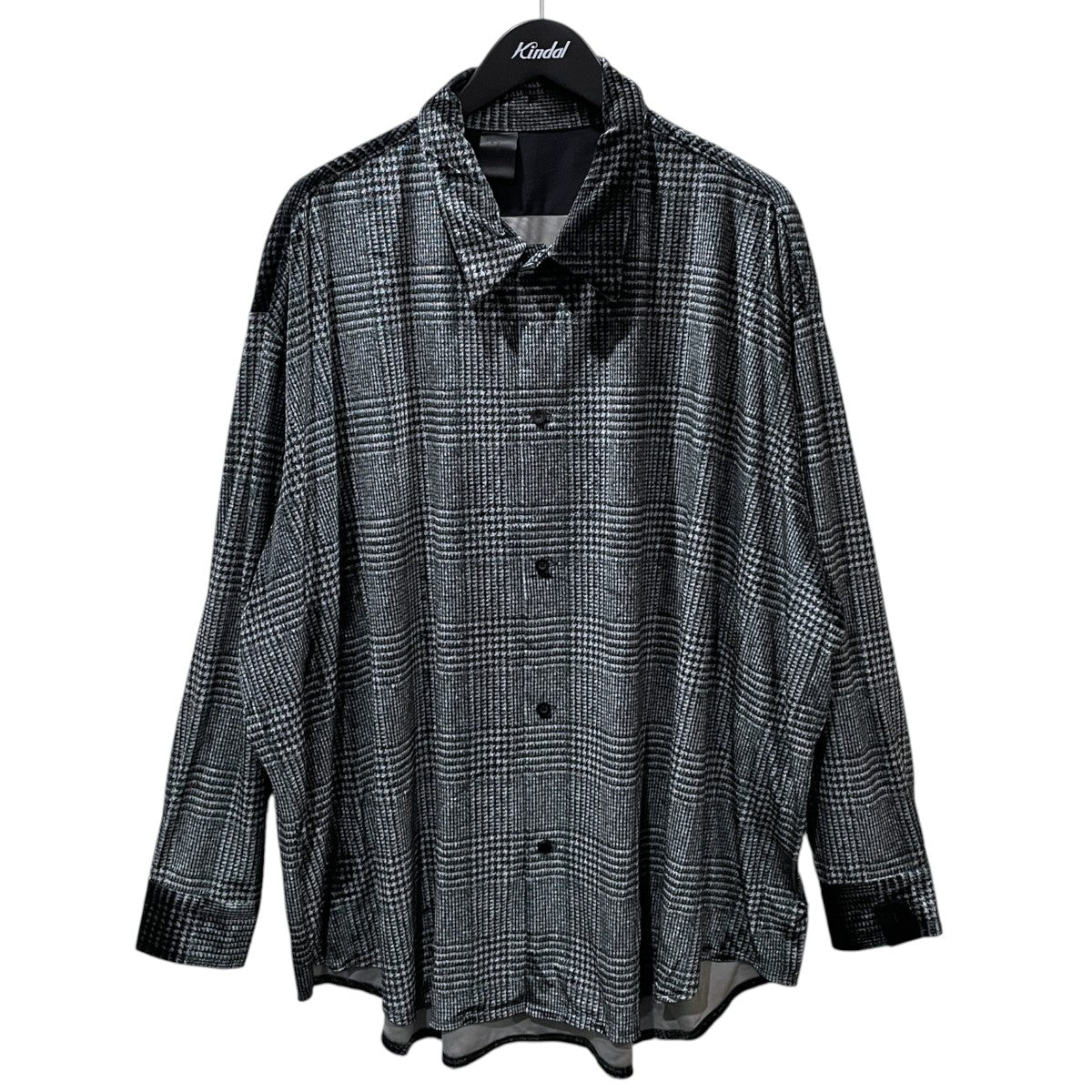 24AW グレンチェック柄オーバーサイズシャツ SHIRT 2242-SH28-014