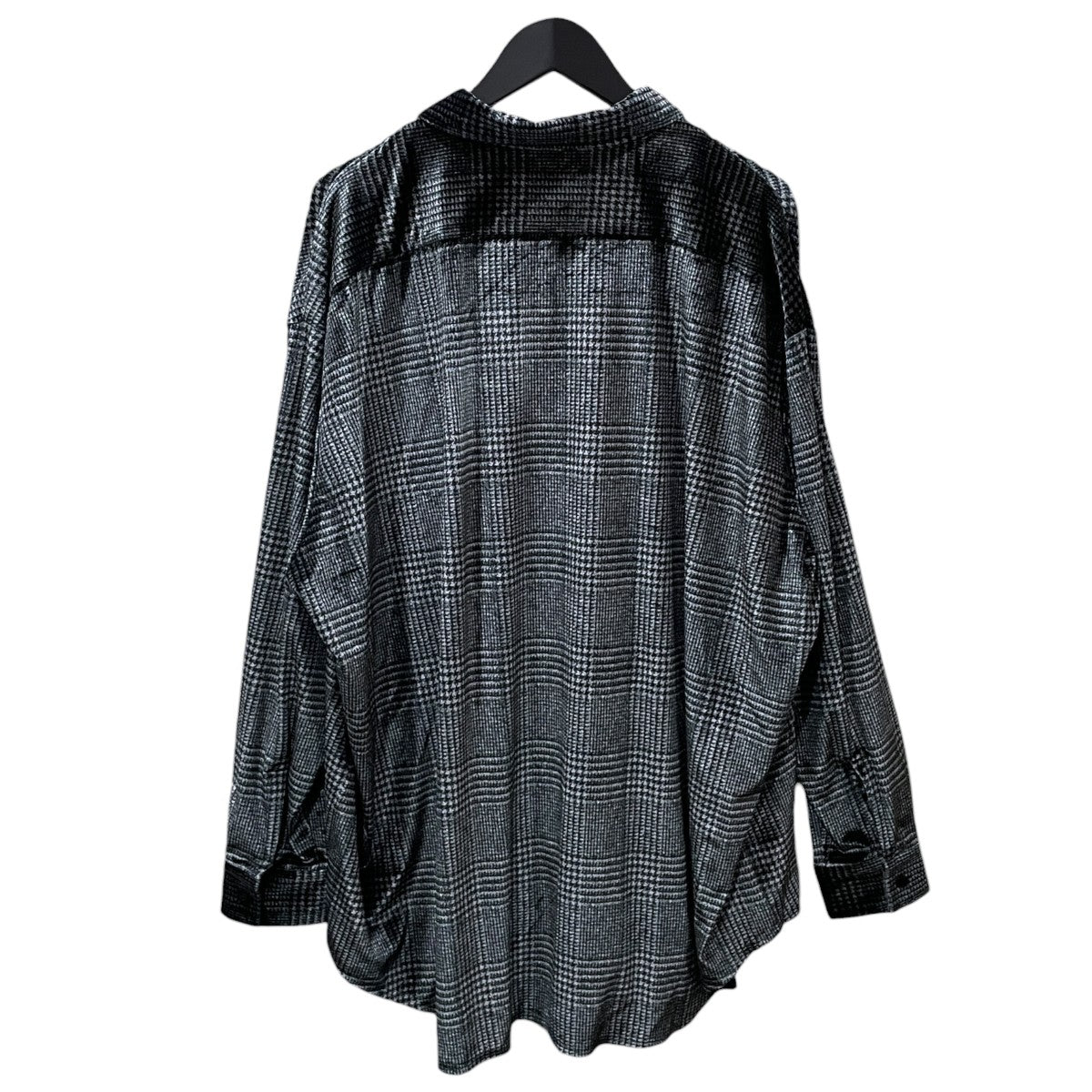 24AW グレンチェック柄オーバーサイズシャツ SHIRT 2242-SH28-014