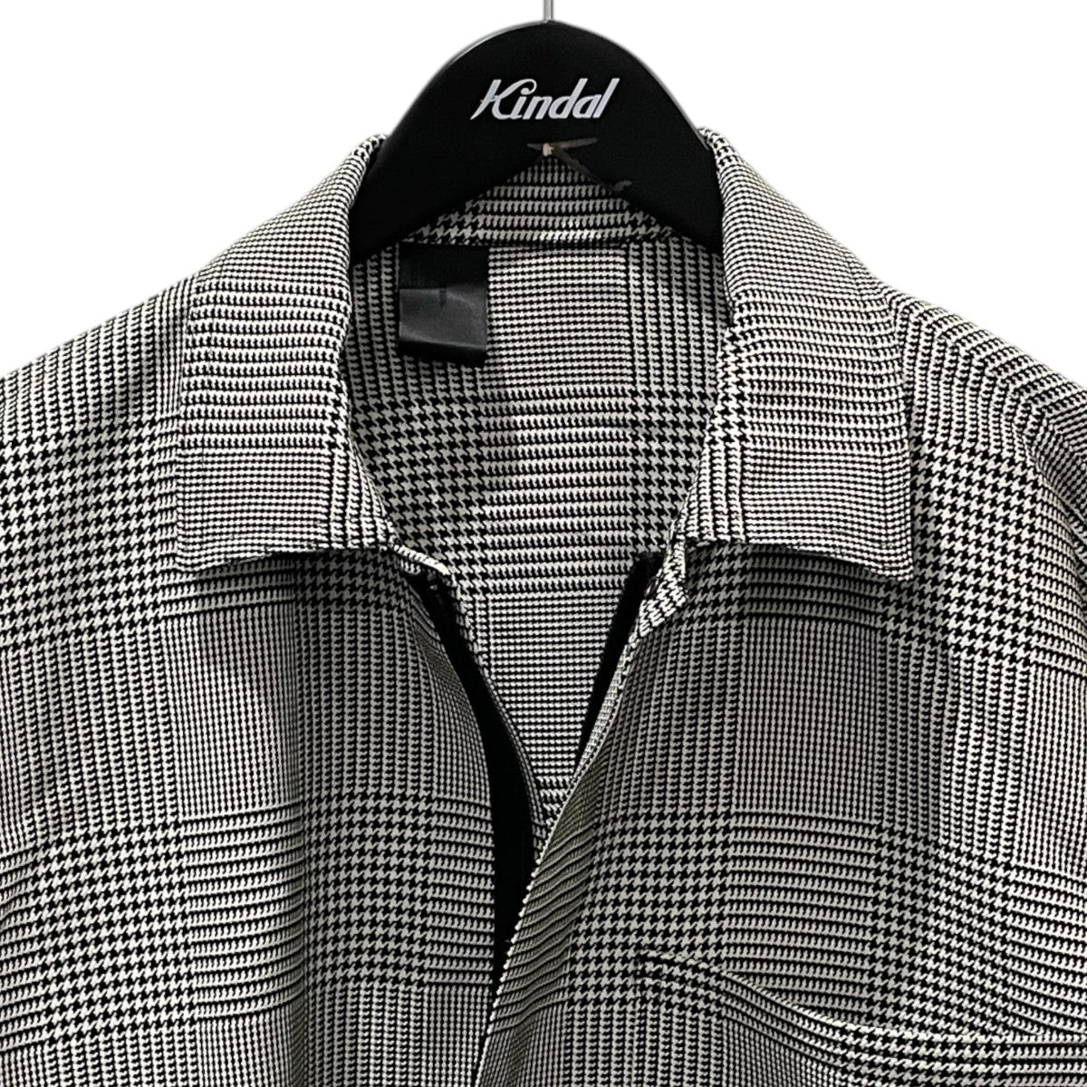 25AW グレンチェック柄ジップアップビッグ比翼シャツ SHIRT 2252-SH24-012