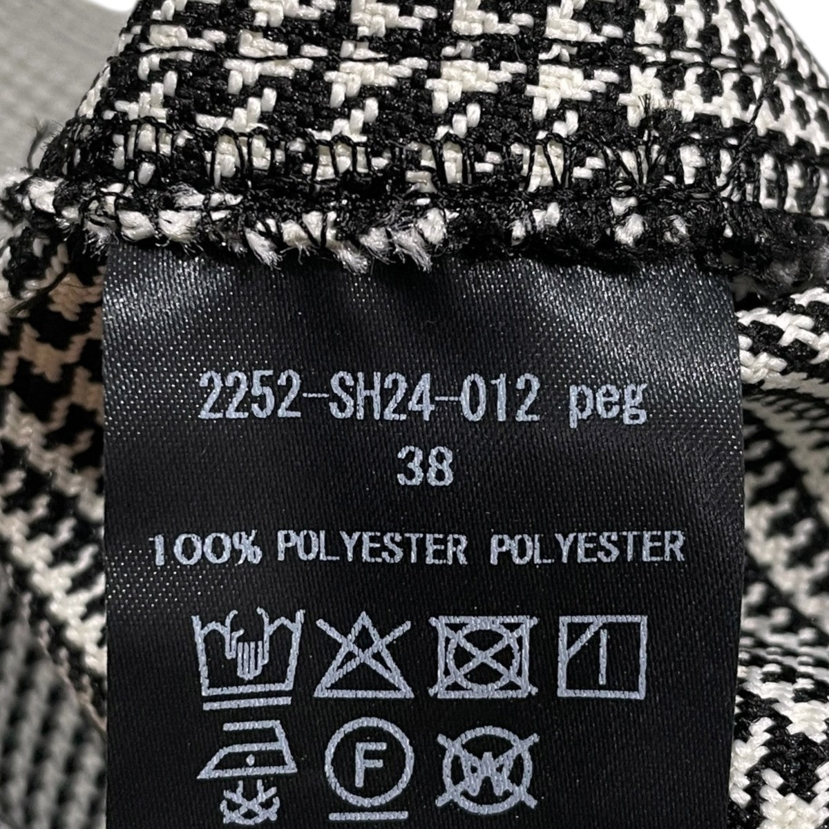 25AW グレンチェック柄ジップアップビッグ比翼シャツ SHIRT 2252-SH24-012