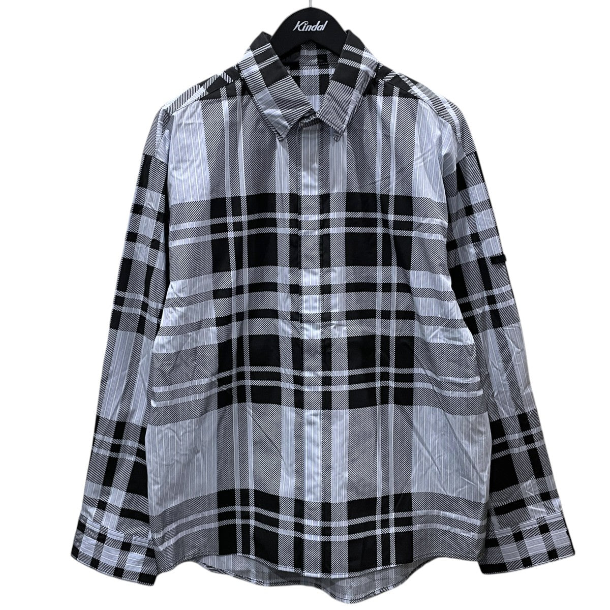 25AW ストライプチェック柄長袖シャツ B．D SHIRT ボタンダウンシャツ 2252-SH23-021