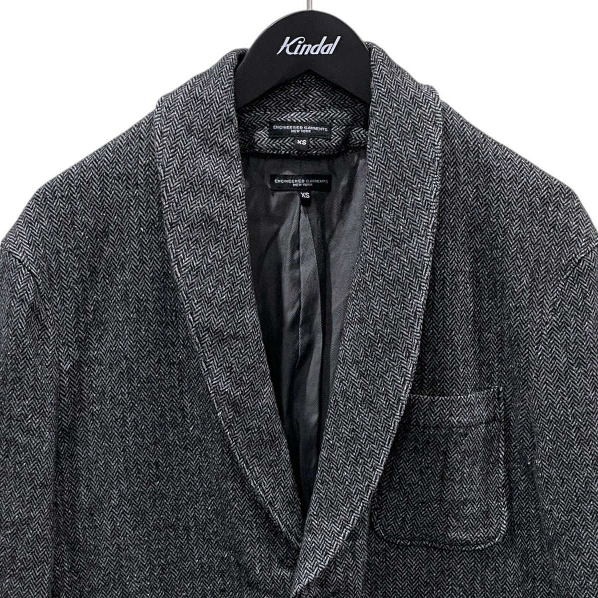 Engineered Garments ヘリンボーン3WAYジャケット Loiter Jacket ロイタージャケット 古着・中古-4枚目のアイテム画像