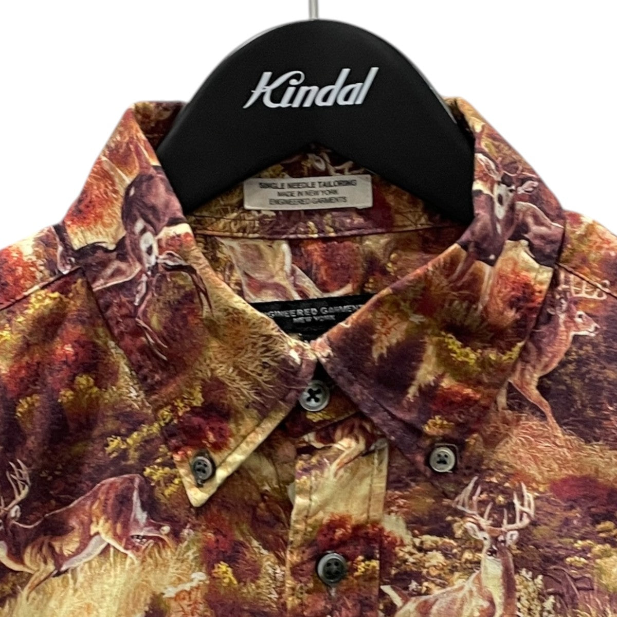 23AW 長袖シャツ 19 Century BD Shirt - Cotton Deer Print19 センチュリーボタンダウンシャツ - コットンディアプリント