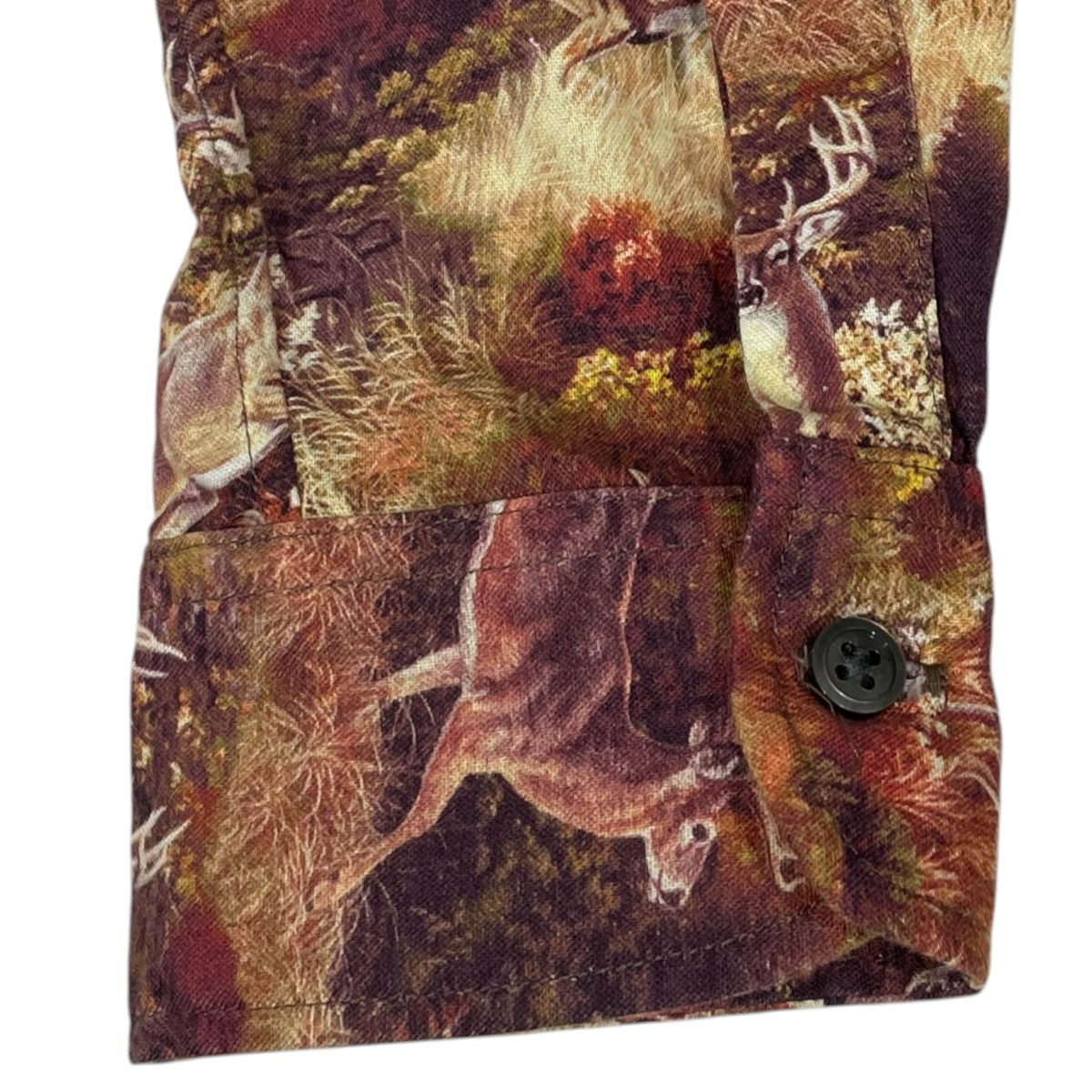 23AW 長袖シャツ 19 Century BD Shirt - Cotton Deer Print19 センチュリーボタンダウンシャツ - コットンディアプリント