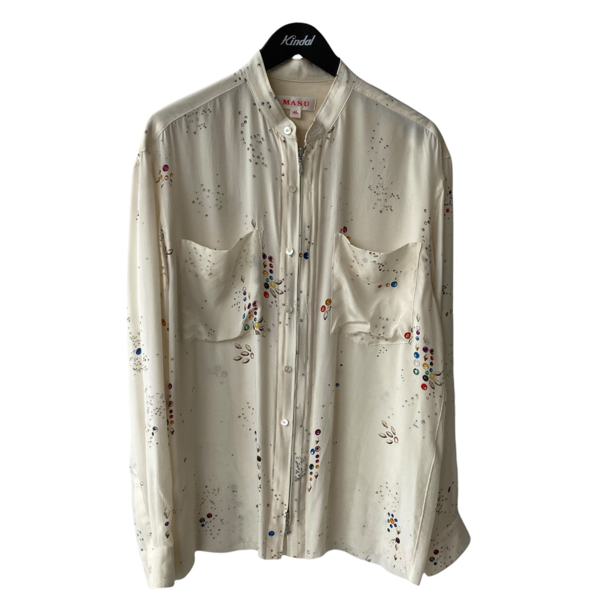 23SSZIP-UP GALAXY SILK SHIRT長袖シャツMMSS-SH0623