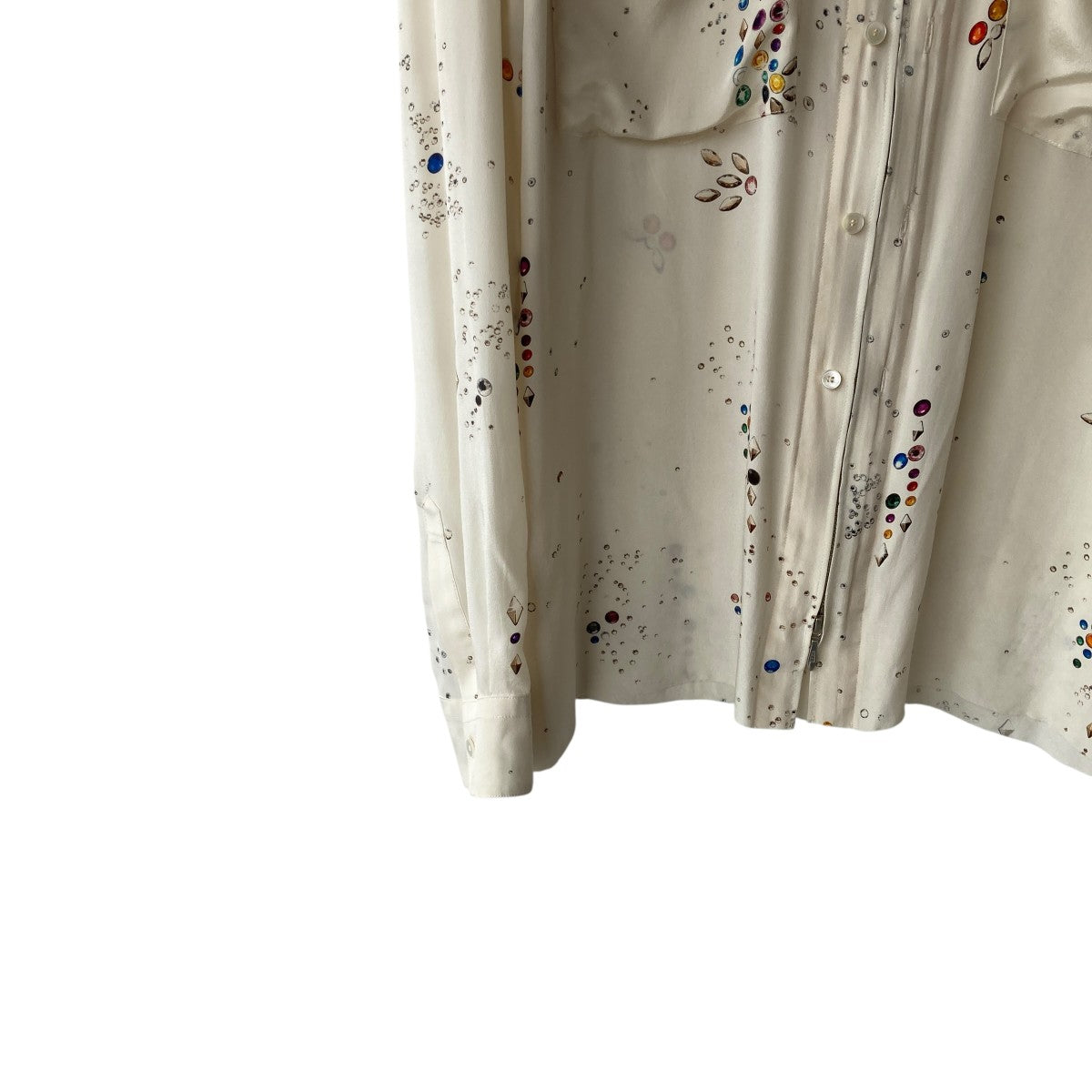 23SSZIP-UP GALAXY SILK SHIRT長袖シャツMMSS-SH0623