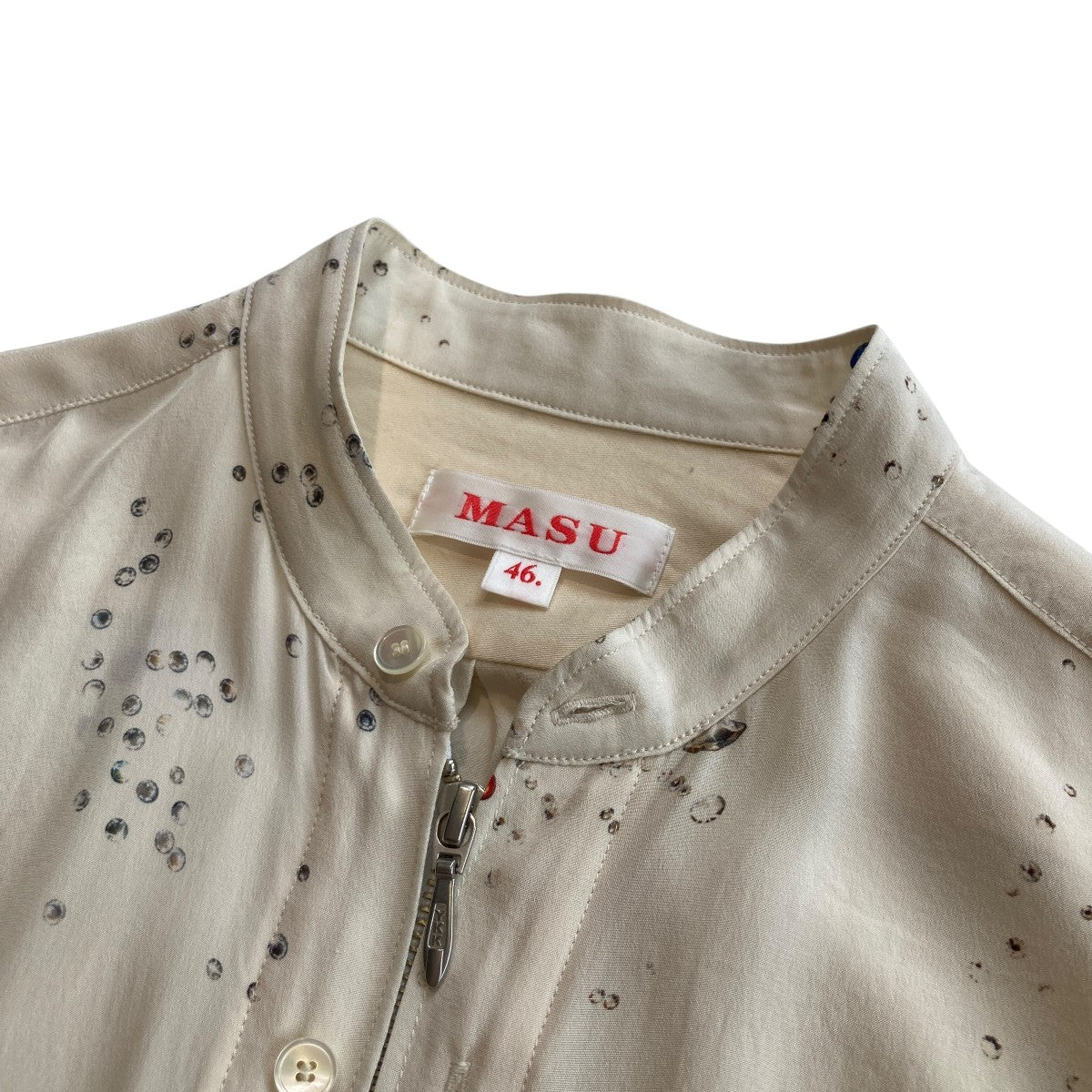 23SSZIP-UP GALAXY SILK SHIRT長袖シャツMMSS-SH0623
