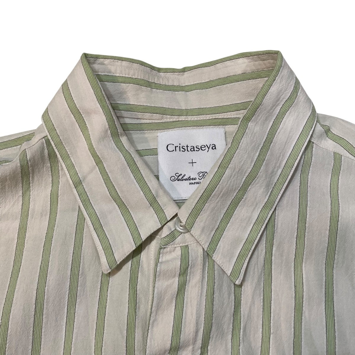 Cristaseya×salvatore piccolo ストライプ長袖シャツ 古着・中古-3枚目のアイテム画像