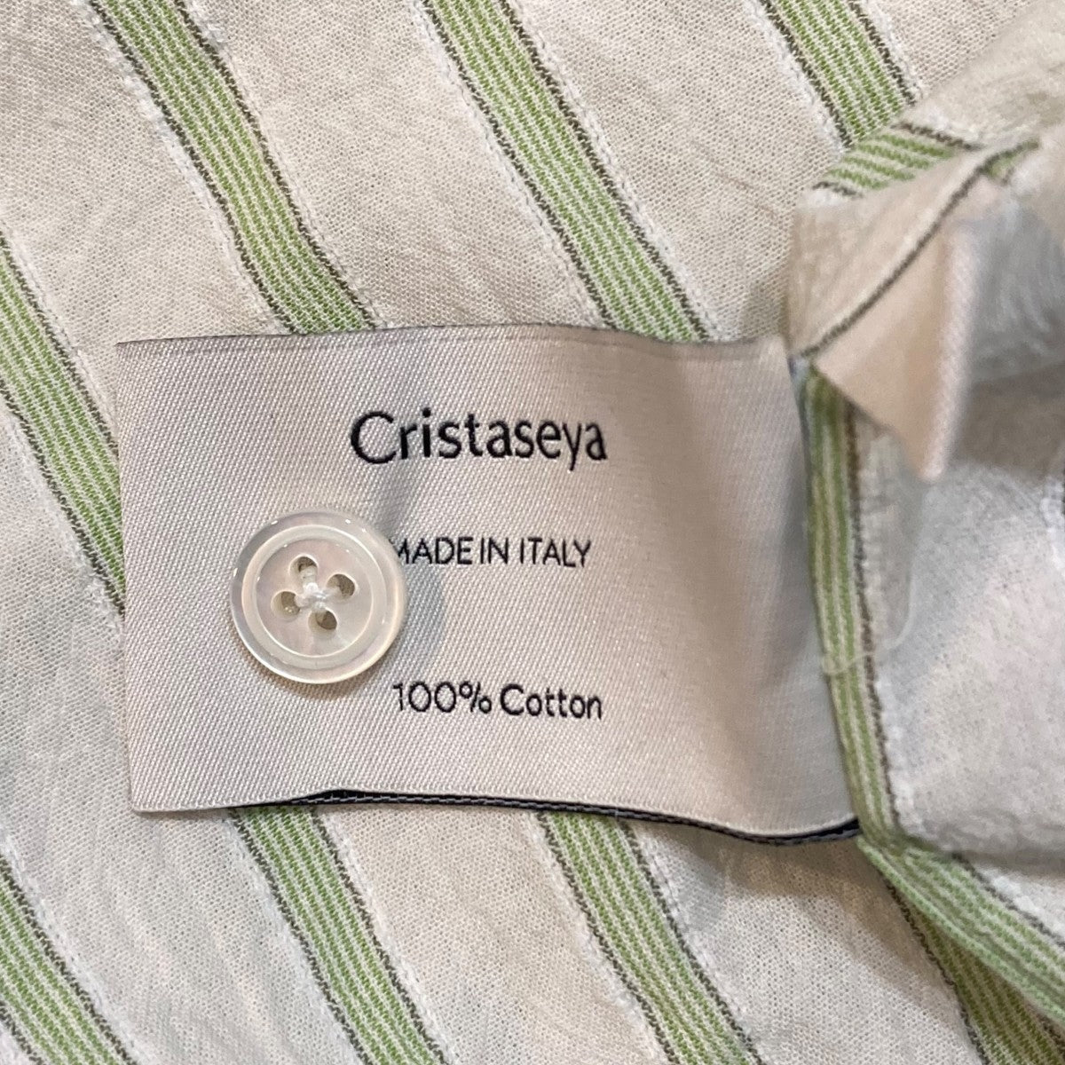 Cristaseya×salvatore piccolo ストライプ長袖シャツ 古着・中古-6枚目のアイテム画像