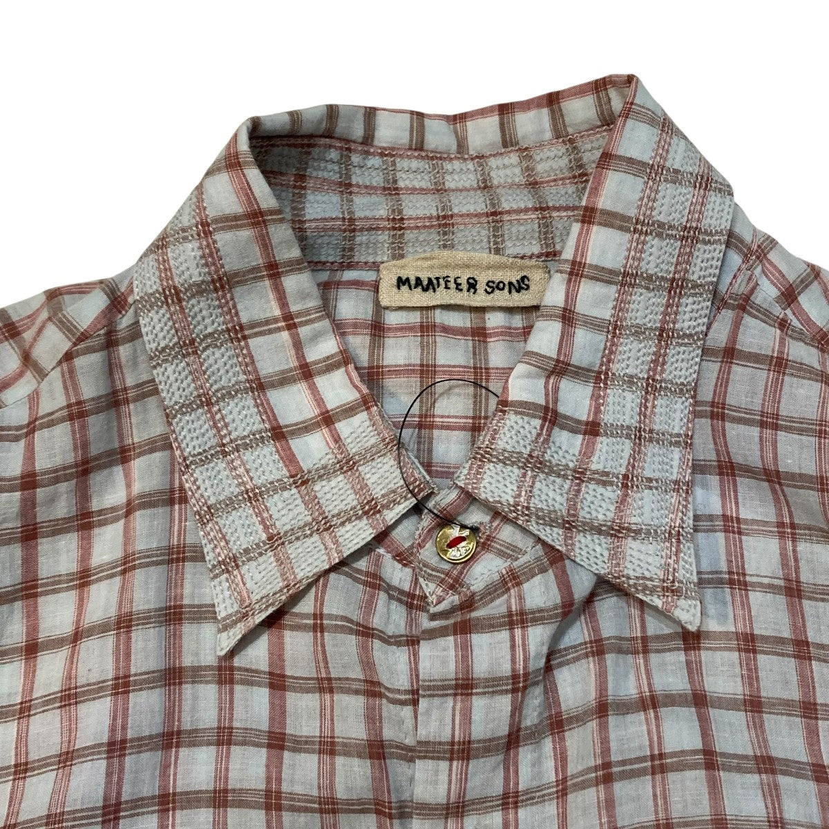 MAATEE＆SONS(マーティーアンドサンズ) チェック長袖シャツMT5103-0604