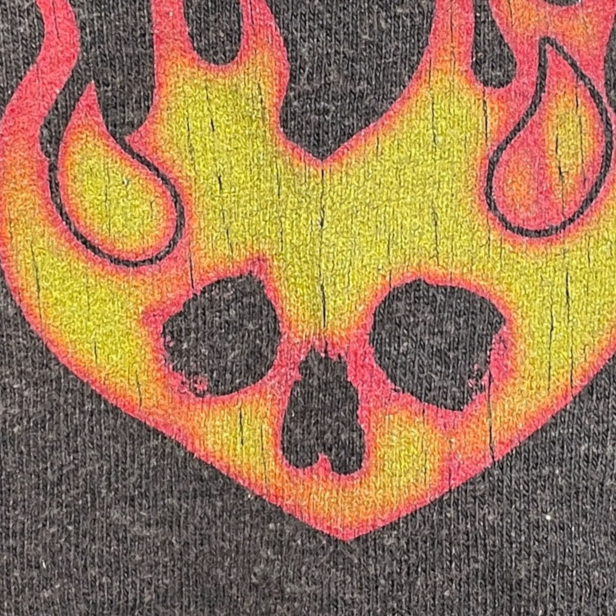 25SS 加工プリントTシャツ TEE - FIRE DEVIL SKULL TD25SSCEMT2