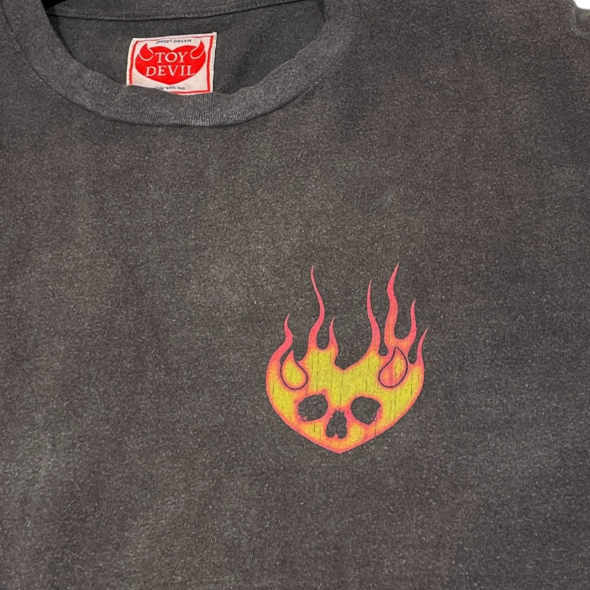 25SS 加工プリントTシャツ TEE - FIRE DEVIL SKULL TD25SSCEMT2