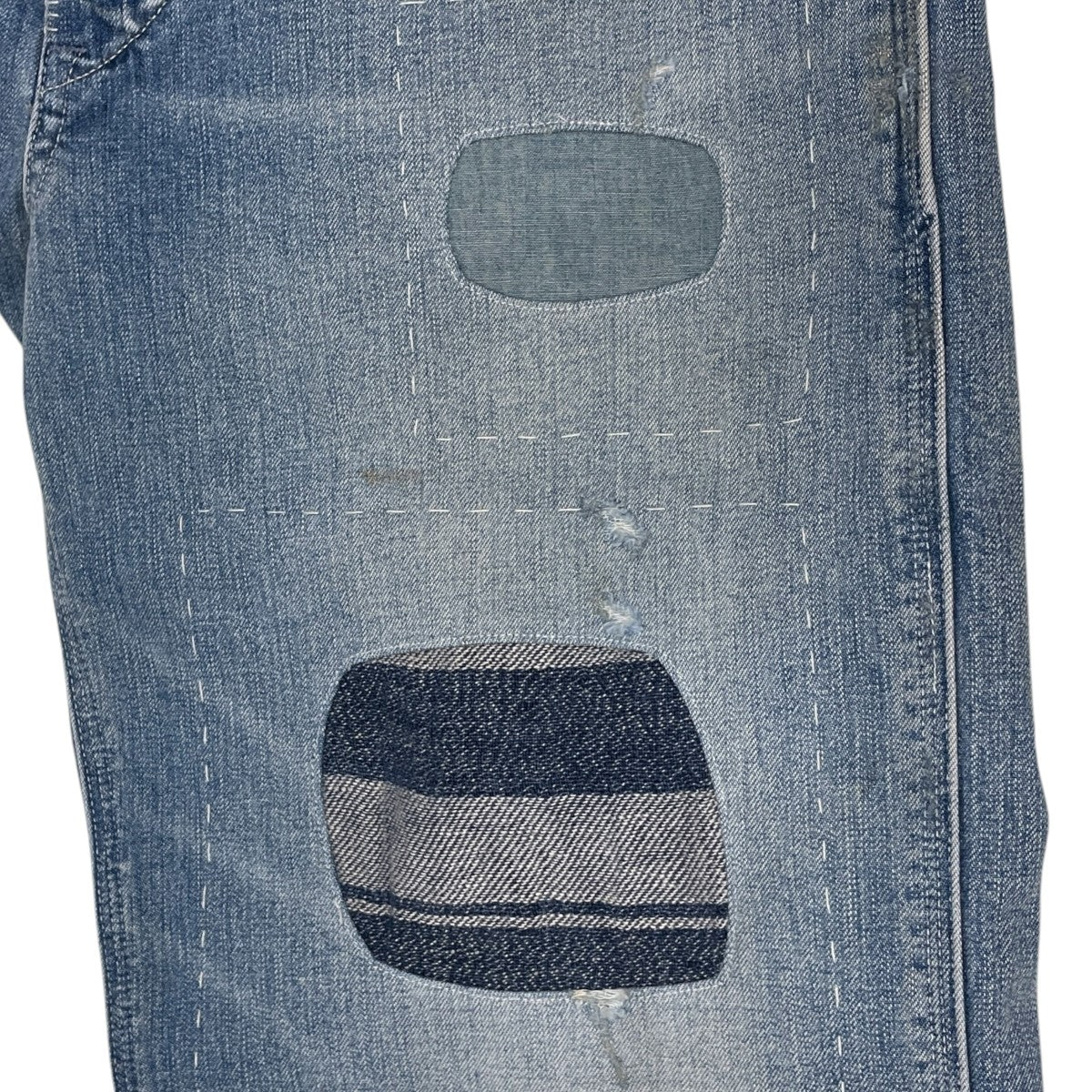 26SS 加工デニムパンツ Patchwork Cotton Jeans パッチワーク コットン ジーンズ 782P05146001