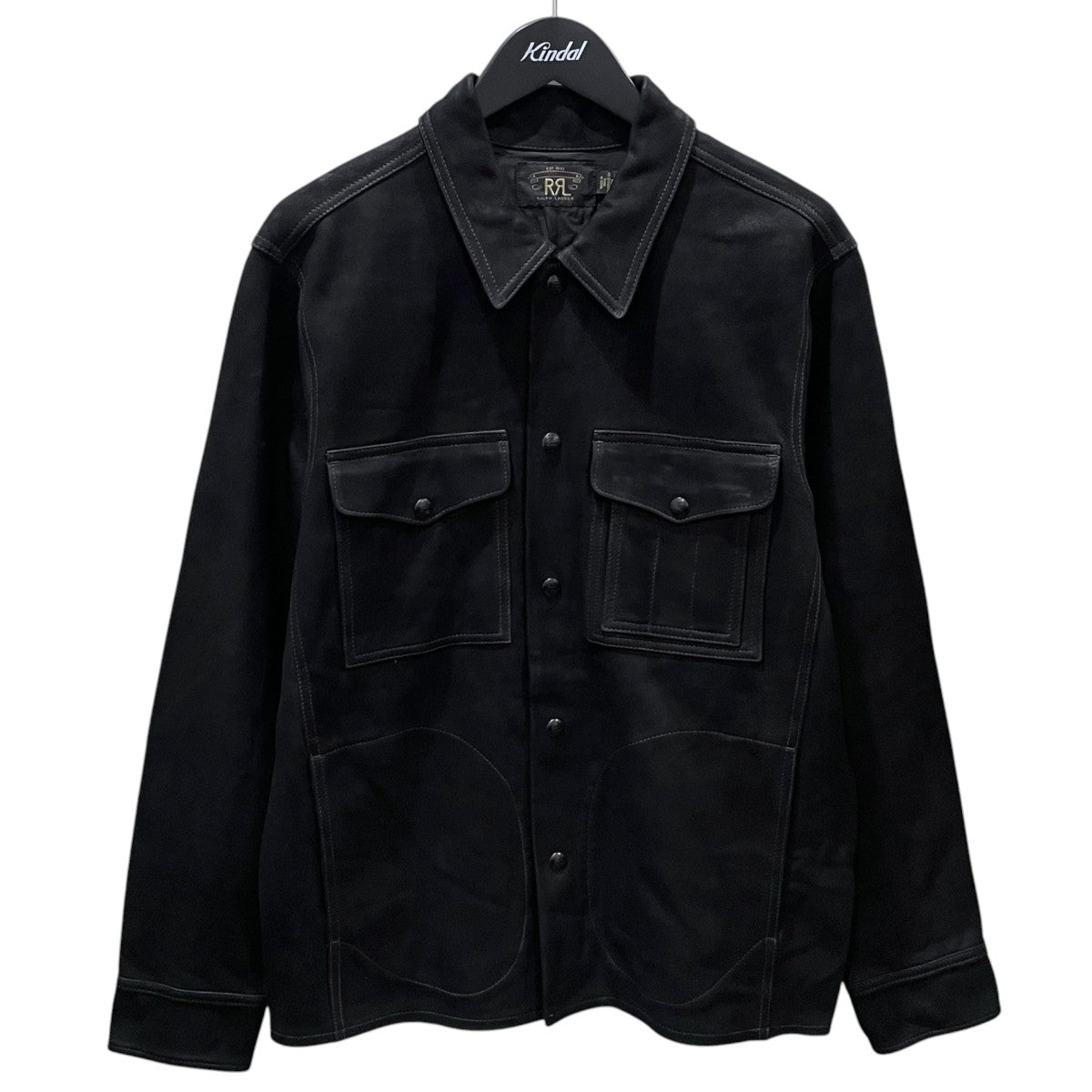 RRL レザージャケット Roughout Suede Work Shirt ラフアウトスエード ワークシャツ 782973926001 古着・中古-1枚目のアイテム画像