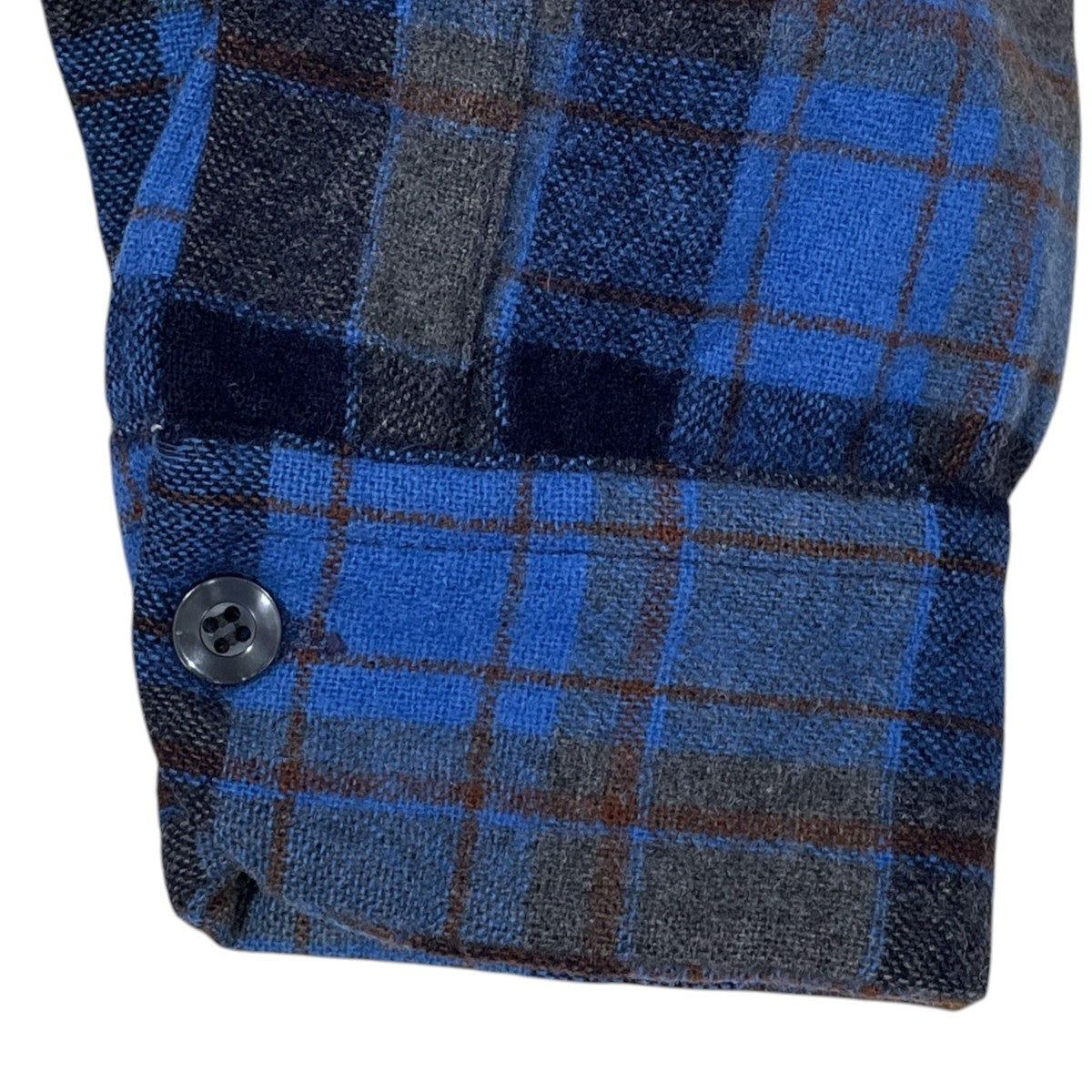 PENDLETON エルボーパッチ付き チェック柄オープンカラーシャツ 古着・中古-4枚目のアイテム画像