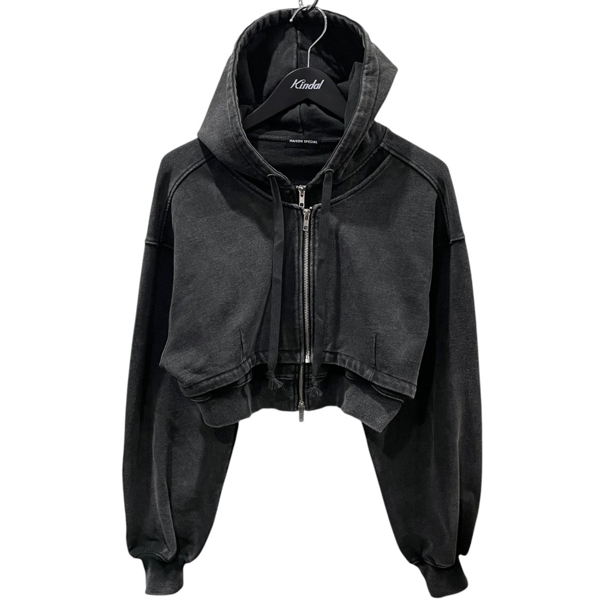 26SS ウォッシュパウダー加工レイヤードショートジップアップパーカー Layered Parka レイヤードパーカー 21261416301