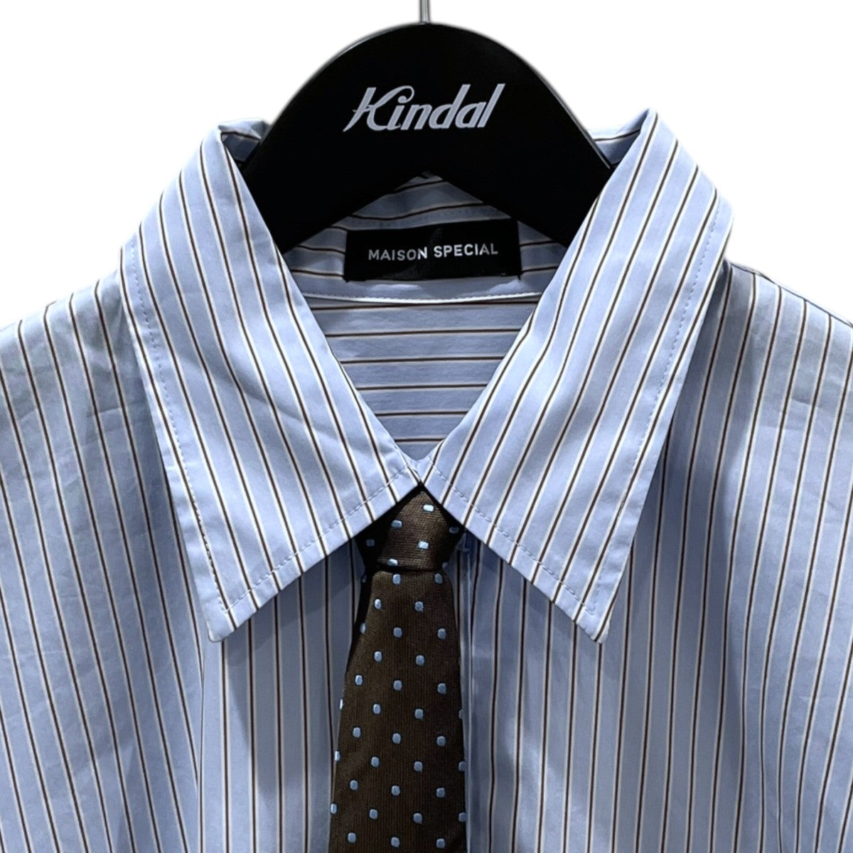 26SS ネクタイ付き ストライプ柄シャツ Striped Tie Shirt ストライプタイシャツ 21261315205
