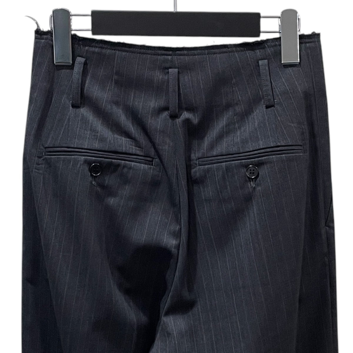 23AW ウエストカットオフストライプ柄タックパンツ HW TW STRP TUCK 1614-299-6201