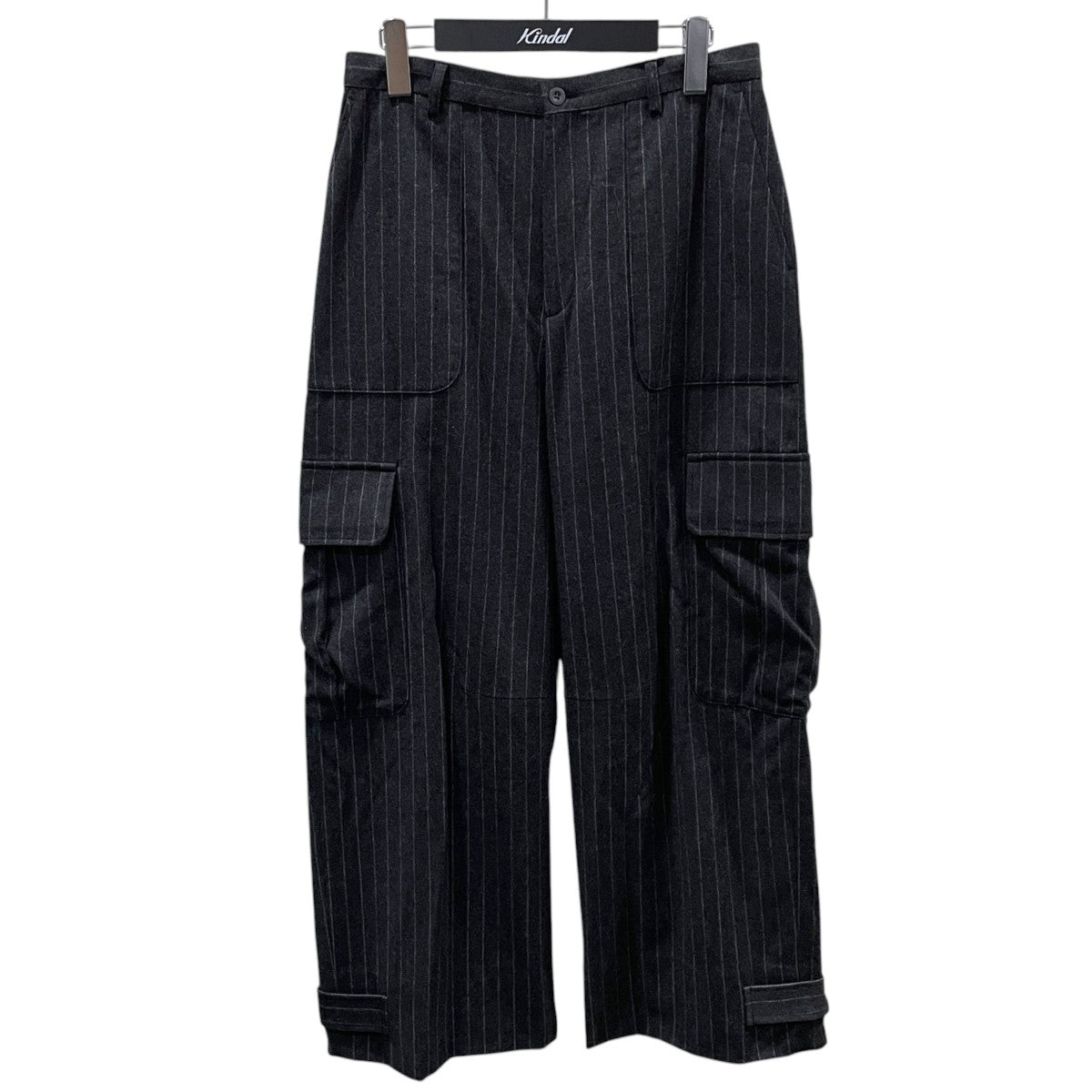 25AW ストライプ柄ウールカーゴパンツ WOOL CARGO PANTS 8614100