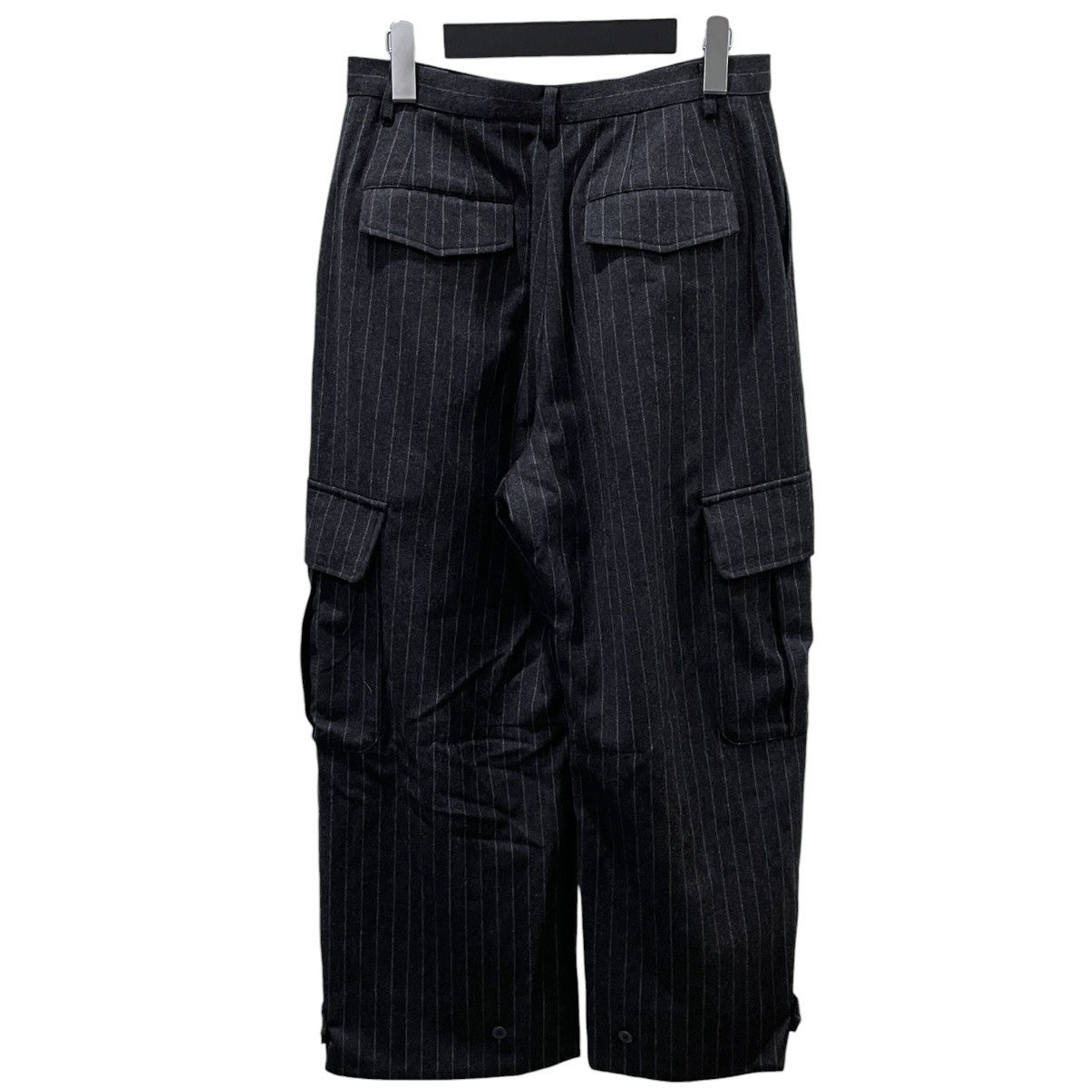 25AW ストライプ柄ウールカーゴパンツ WOOL CARGO PANTS 8614100