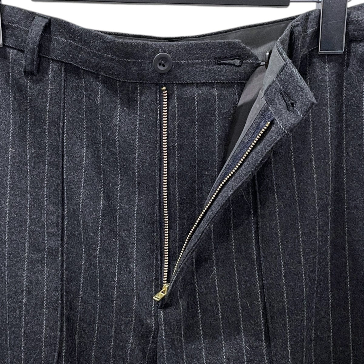 25AW ストライプ柄ウールカーゴパンツ WOOL CARGO PANTS 8614100