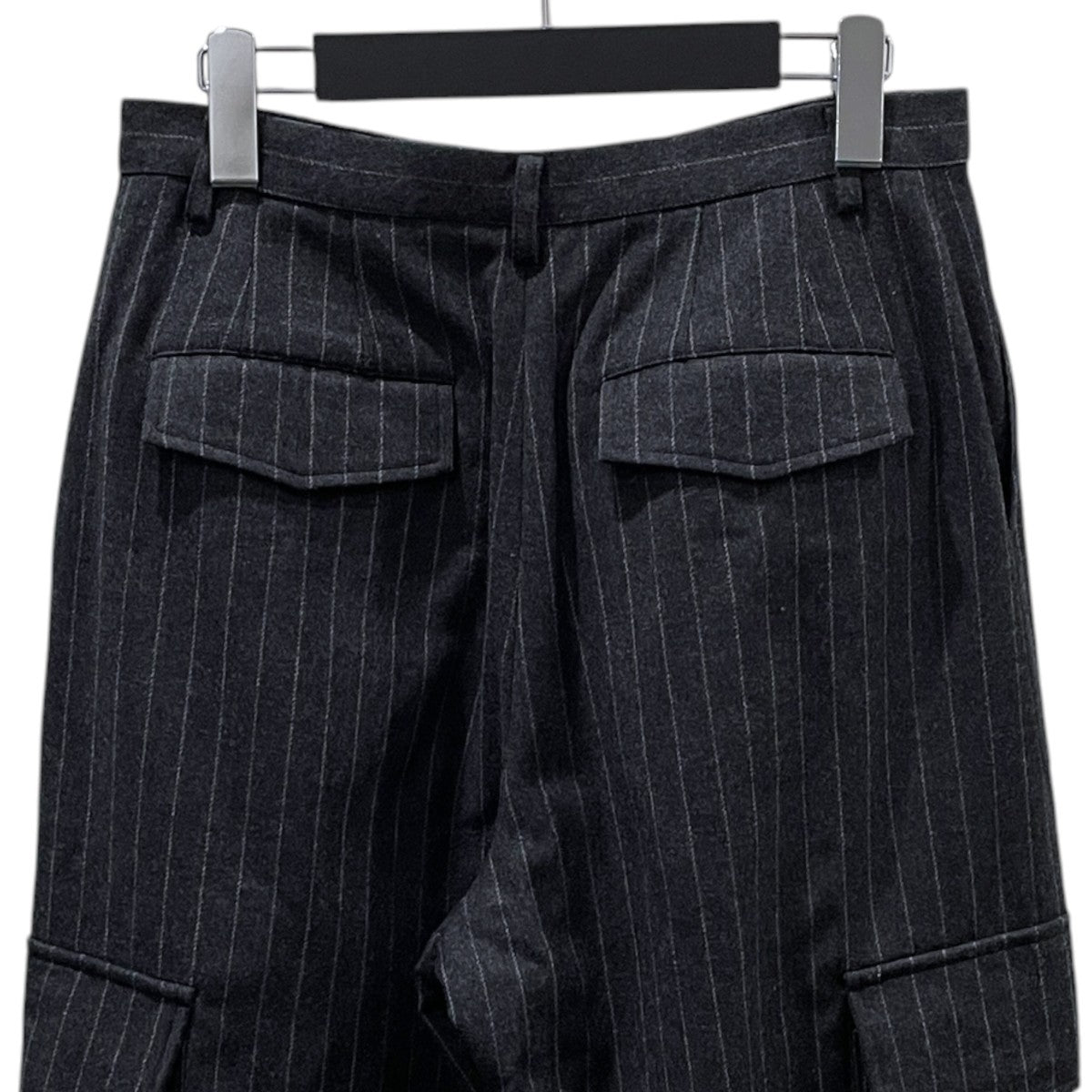 25AW ストライプ柄ウールカーゴパンツ WOOL CARGO PANTS 8614100
