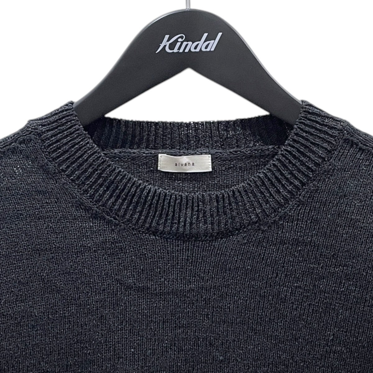 半袖ニットセーター WASHI CREWNECK S／S KNIT 和紙 クルーネック ショートスリーブ ニット ALV-90183