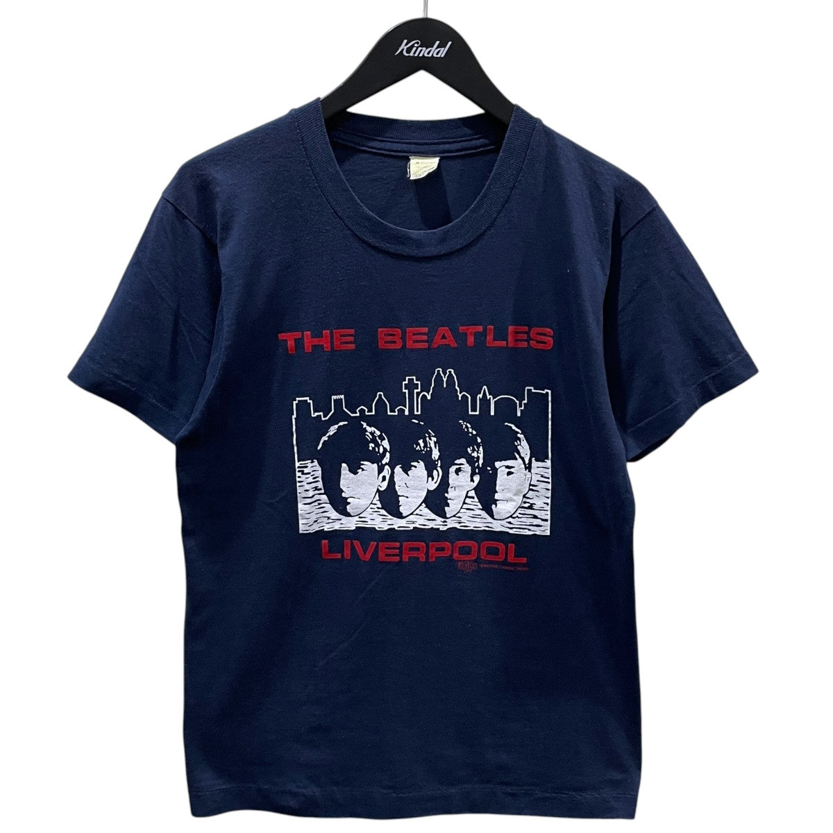 80〜90s プリントTシャツ THE BEATLES LIVERPOOL リバプール 袖裾シングルステッチ