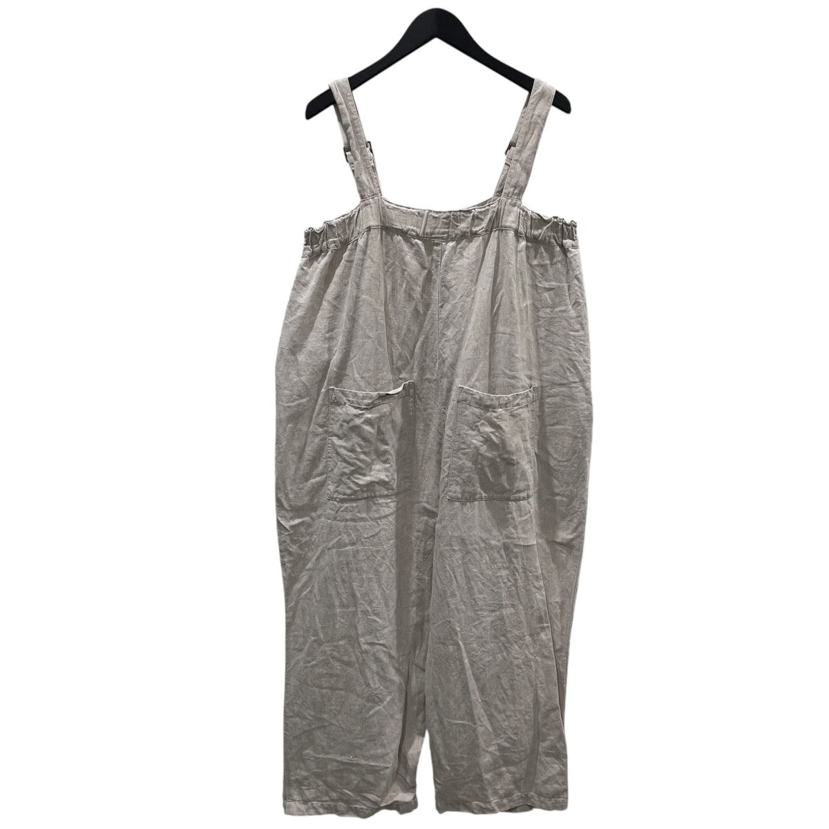 nest Robe 23AW ブラックリネンコクーンサロペット 01234-1435 古着・中古-2枚目のアイテム画像