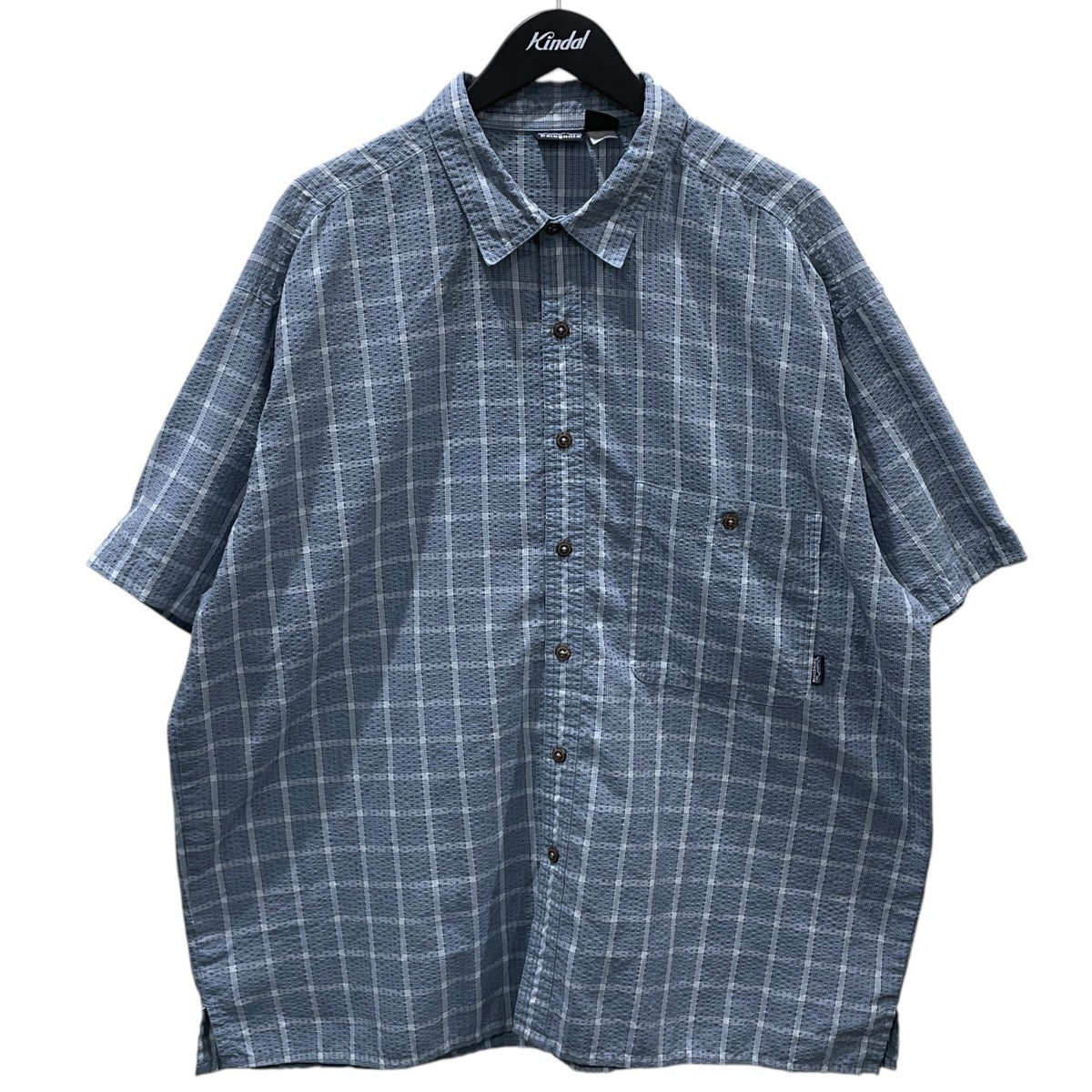 00SS チェック柄シアサッカー半袖シャツ Puckerware Shirt パッカーウェアシャツ 52996SP00
