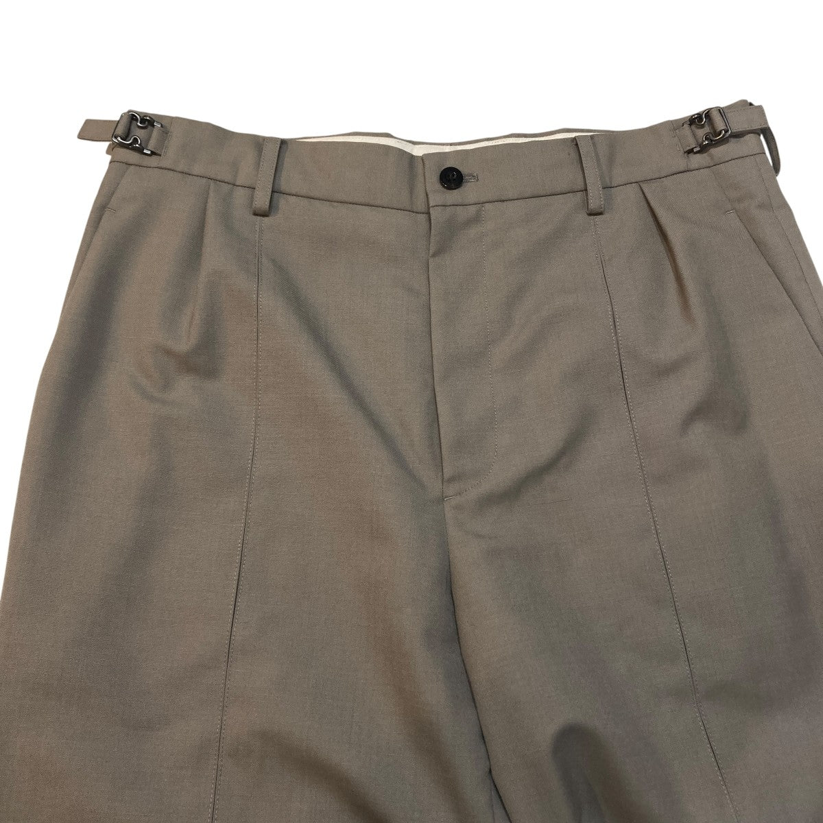 IRENISA(イレニサ) DOUBLE CENTER PLEATS PANTSパンツIH-22SS-P001-ECN