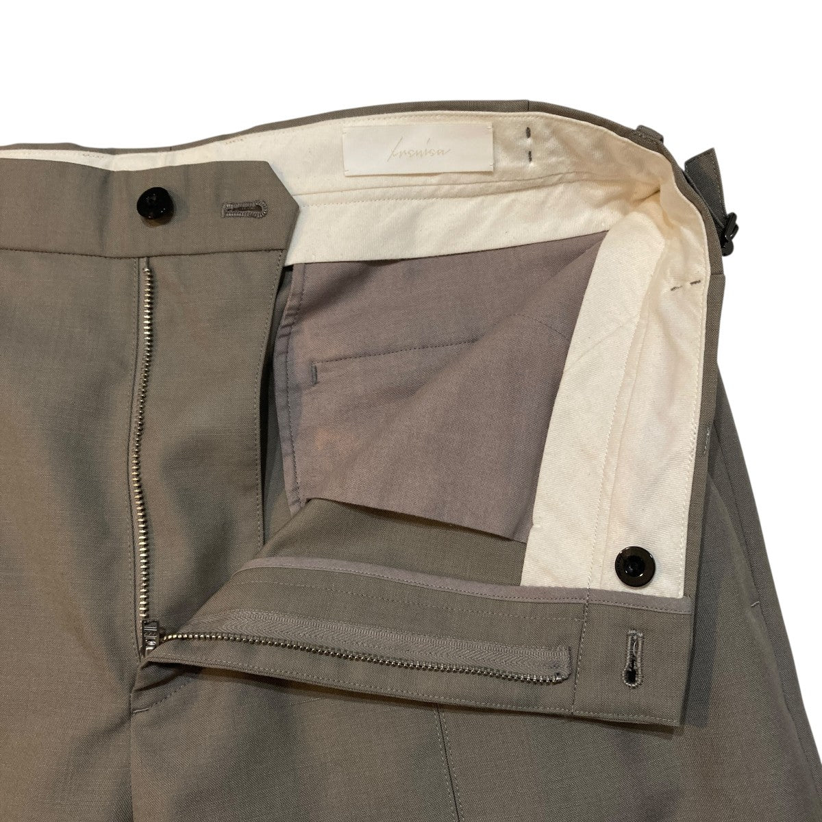 DOUBLE CENTER PLEATS PANTSパンツIH-22SS-P001-ECN
