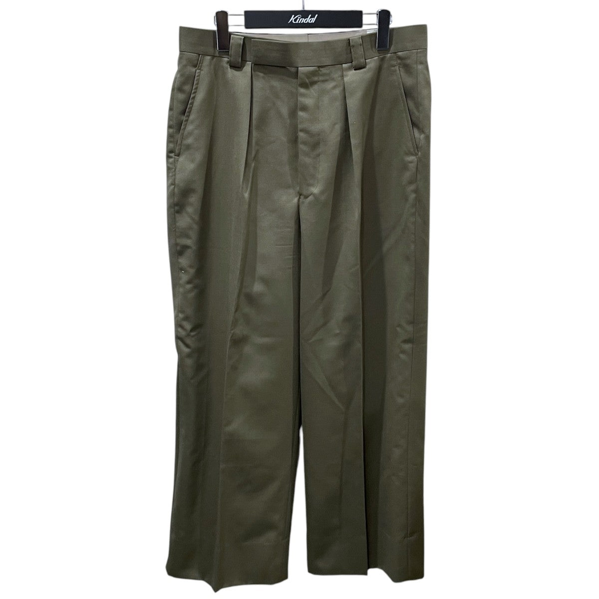 22AW ウール モヘア ギャバジン ワンタック バギー スラックス WOOL MOHAIR GABERDINE 1-TUCK BAGGY SLACKS IT22A241
