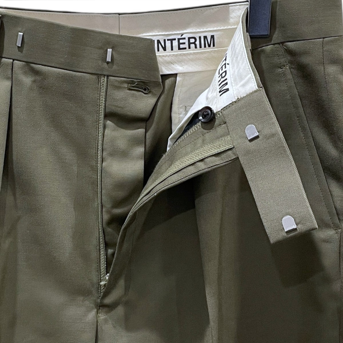 22AW ウール モヘア ギャバジン ワンタック バギー スラックス WOOL MOHAIR GABERDINE 1-TUCK BAGGY SLACKS IT22A241