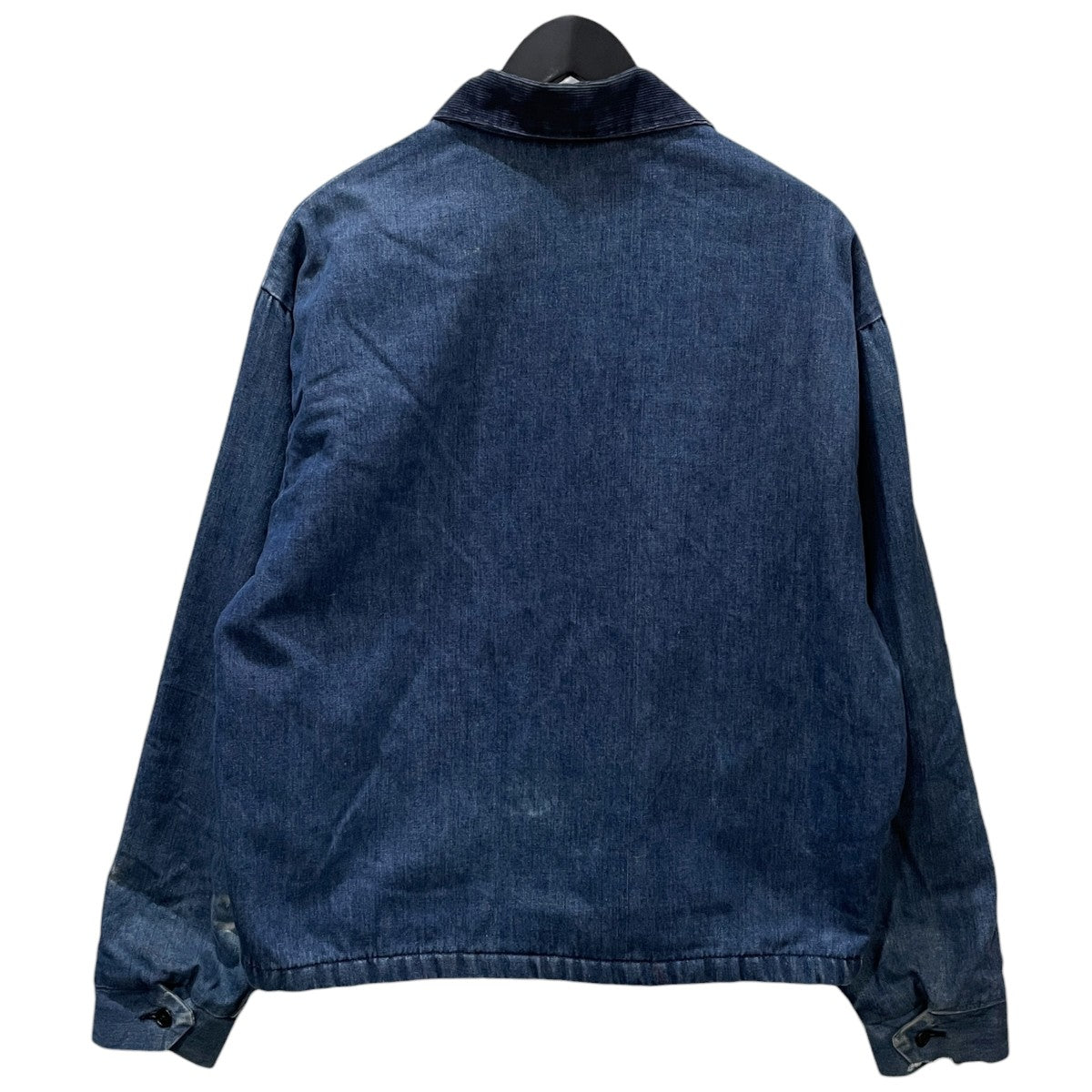 襟コーデュロイジップアップデニムジャケット Denim Work Jacket デニムワークジャケット