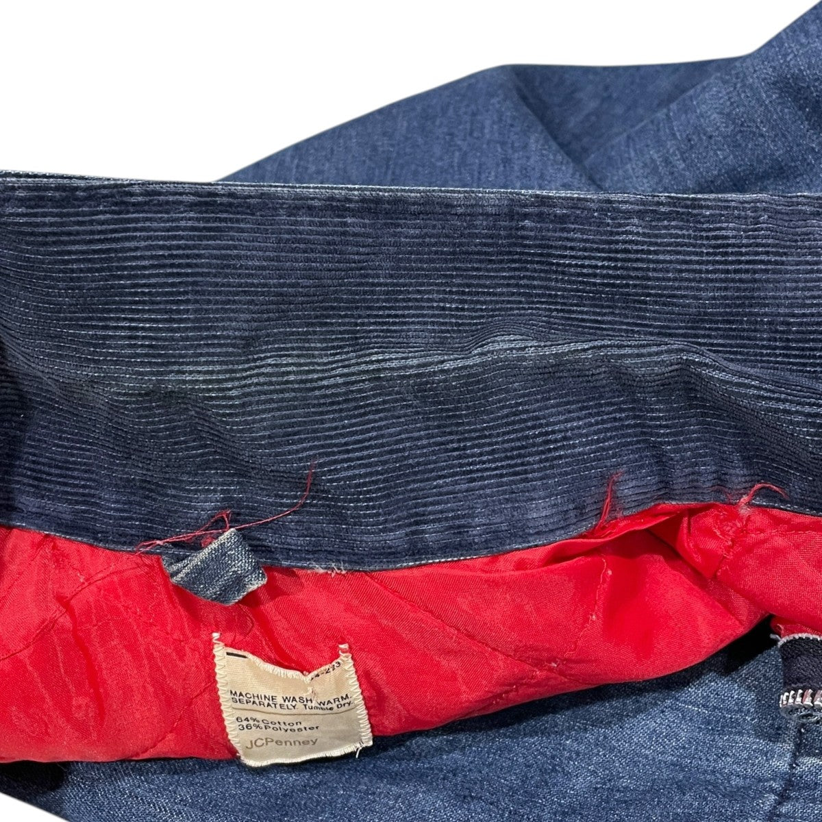襟コーデュロイジップアップデニムジャケット Denim Work Jacket デニムワークジャケット