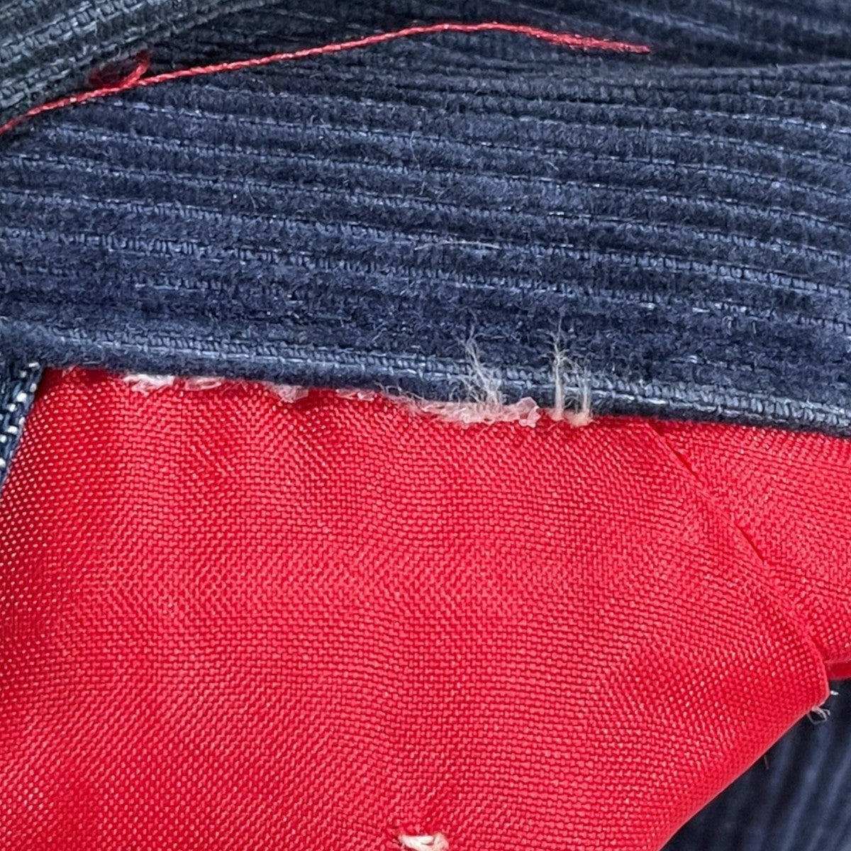 襟コーデュロイジップアップデニムジャケット Denim Work Jacket デニムワークジャケット