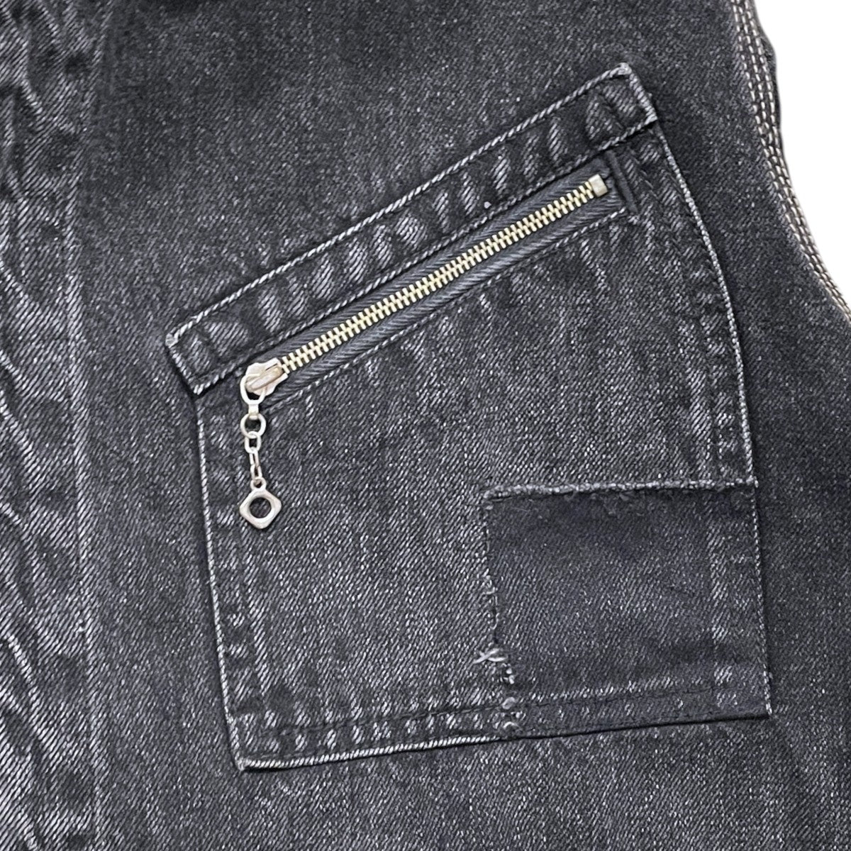 加工ジップアップデニムジャケット CUSTOM DENIM JACKET カスタムデニムジャケット