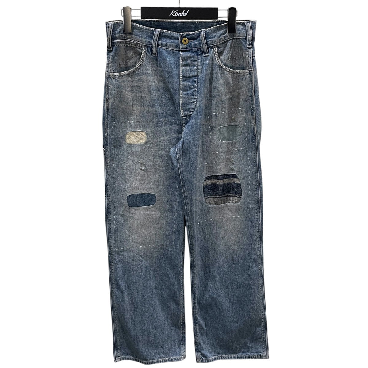 26SS 加工デニムパンツ Patchwork Cotton Jeans パッチワーク コットン ジーンズ 782P05146001